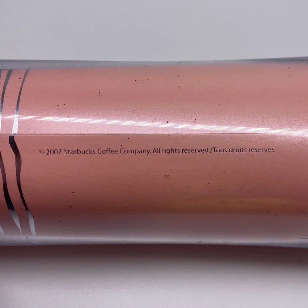 Starbucks 2007‎ Pink Travel Coffee Mug Tumbler 16 Oz Fl